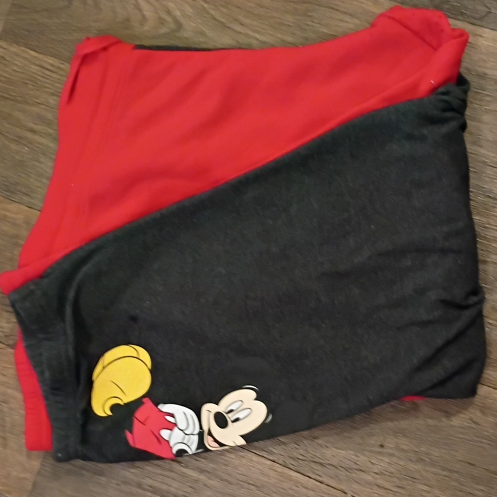 Adults Disney Mickey Mouse Charcoal and Scarlet Joggers - Picture 8 of 9